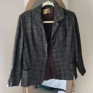 Vintage 1950s tweed skirt suit set